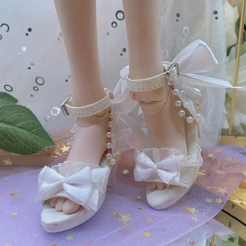Fashion 60cm Doll's Shoes for 1/3 Bjd Doll Sneakers Long Boots Leather Shoes, High Heels Diy Girl Toys Dress Up Doll Accessories