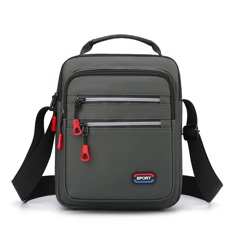 Stylish Minimalist Men's Shoulder Bag Large Capacity Multi-Compartment Men's Crossbody Bag Durable Men's Commuter Shoulder Bag