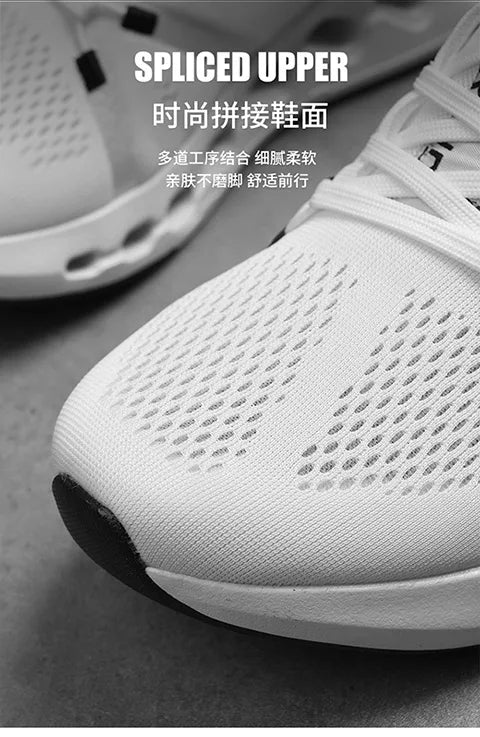 Spring new men's sports shoes breathable mesh shoes casual shoes outdoor running shoes with cushioning and lightweight design