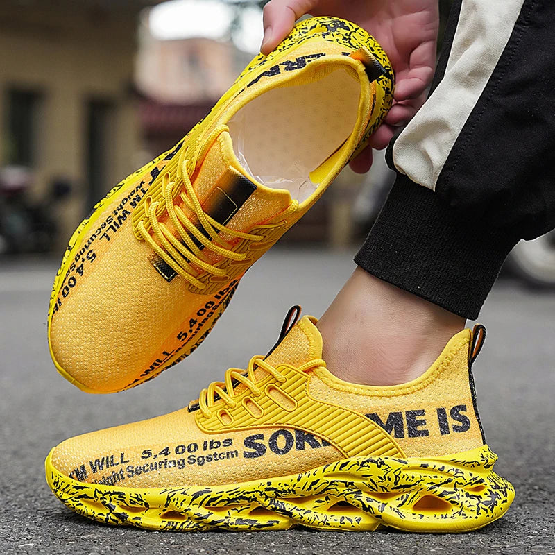 Men’s Sneakers Comfortable Breathable Platform Shoes Man Running Shoes Breathable Comfortable Fashion Walking Sneakers