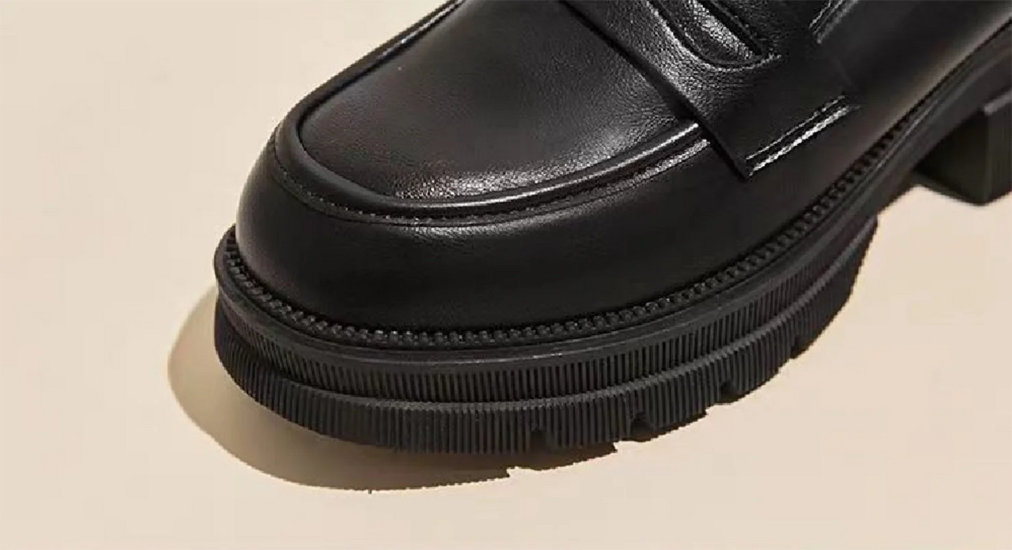 Spring Summer Casual College Style PU Pumps Women Japan School Uniform Shoes Loafers Solid Color Black Brown Soft Breathable