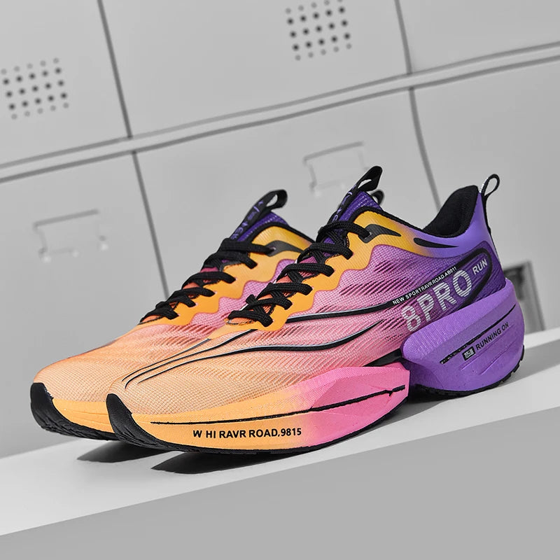 New Men's Running Shoes Non-slip Cushioning Racing Carbon Plate Sneakers Light Tennis Cross Training Shoes Trail Running Shoes
