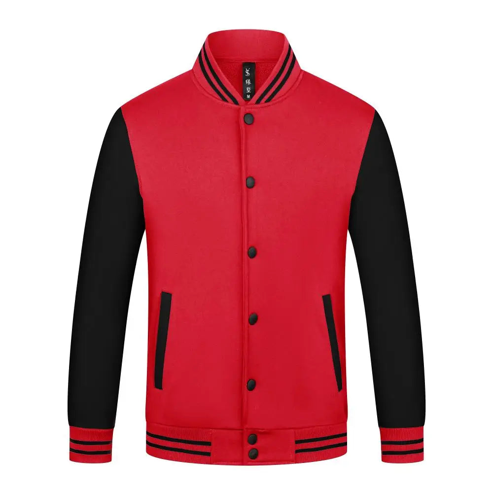 Mens Jacket Trend New Button Casual Coats Round Neck Baseball Uniform  Spring And Autumn Tide Brand Clothes Print LOGO LS-2211