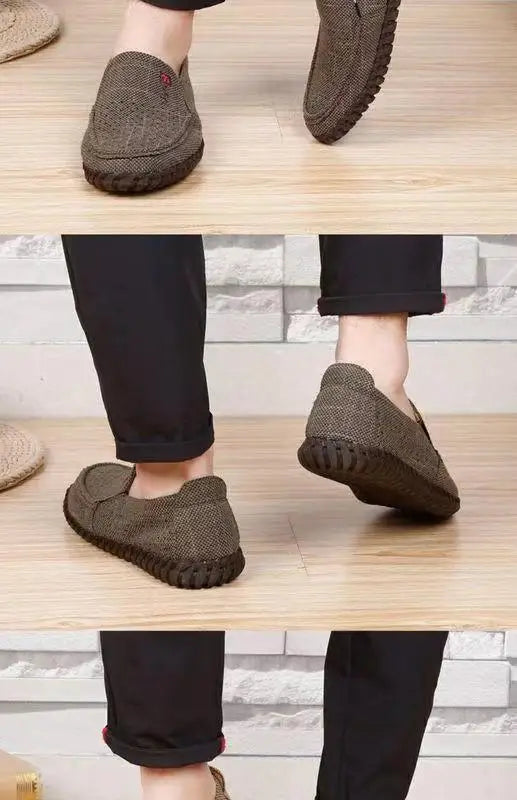 Men's Mesh Shoes Summer Hollow Out Breathable Casual Shoes Large Size Oxfords Bottom Work Shoes Soft Comfort  Flats Male Sneaker