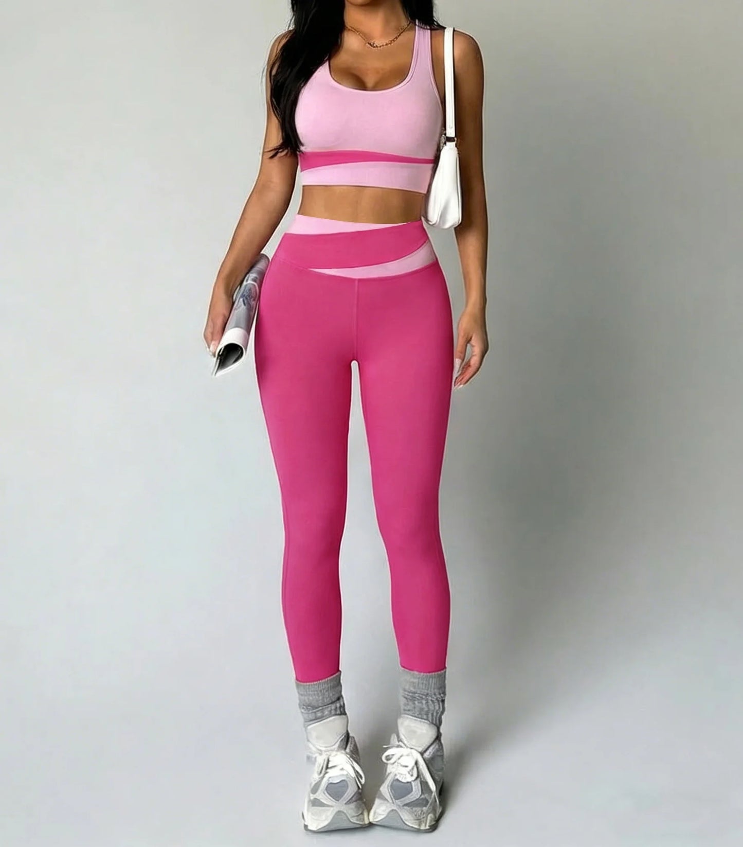 Women Yoga Set Clothing Sexy Sports Bra Sport Suit High Waist Breathable Leggings Athletic Gym Set Workout Outfits Sportswear