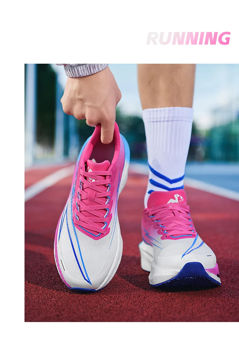 Running Shoes Carbon Board Speciality Marathon Men Sports Breathable Lightweight Women's Comfortable Athletic Nonskid Sneakers