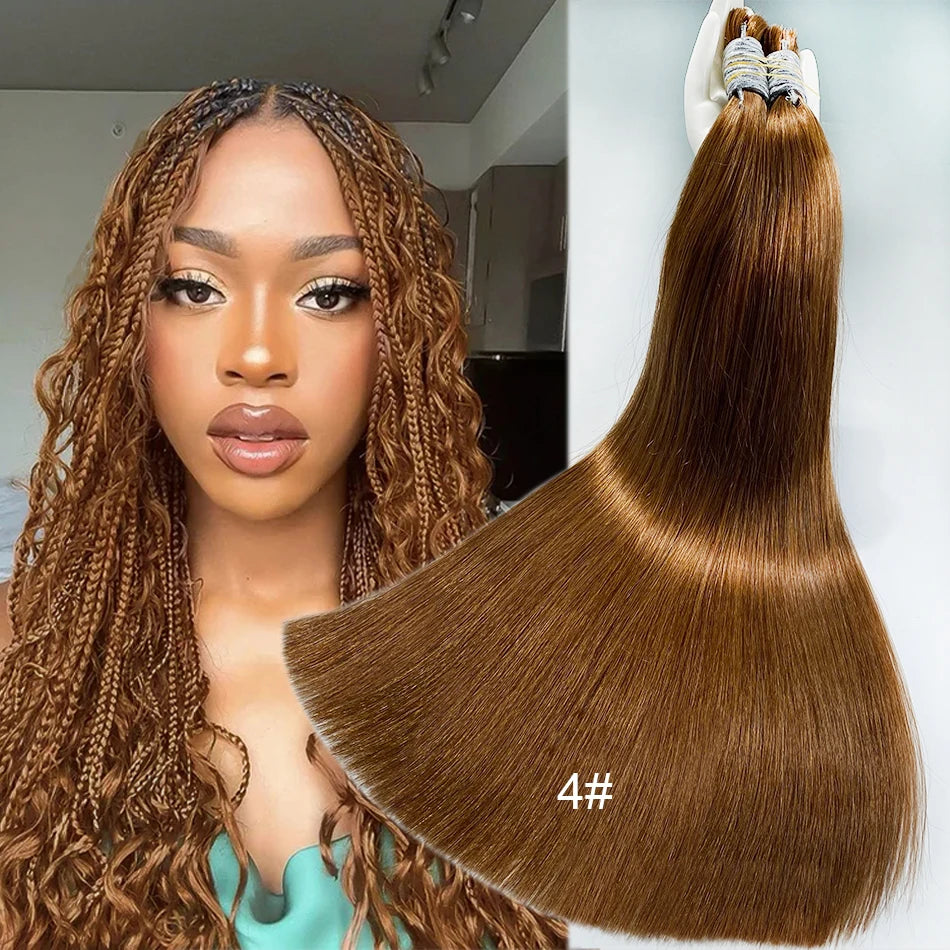 Human Hair Bulk No Weft Vietnamese Hair Virgin Remy Straight Hair Bulk 12-30inch 100g 100%  99j Real Natural Hair Extension Grey