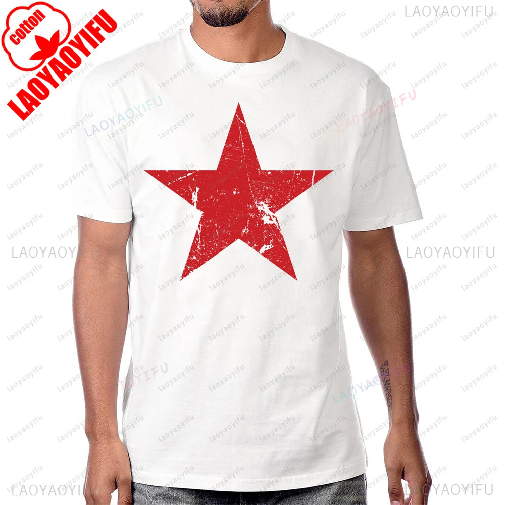 Red Star Soviet Che Guevara Revolution CCCP USSR RETRO Graphic T Shirts Woman Man Vintage Style T-shirt High Quality Cotton Tops