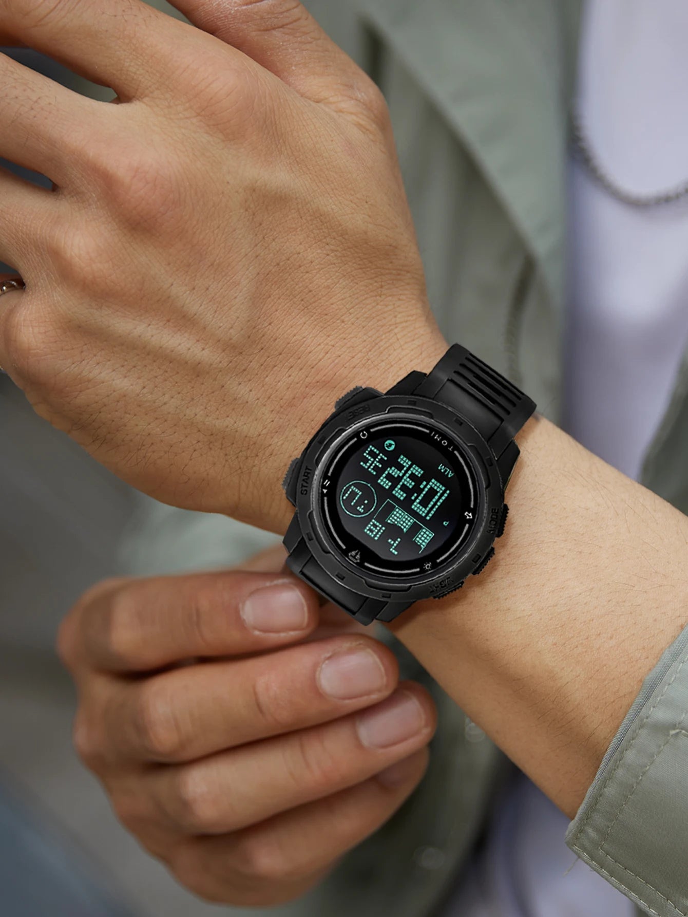 TOMI Sports Watch Digital Watch Multi functional Waterproof Stop Watch Student Sports Electronic Watch Children's Gift