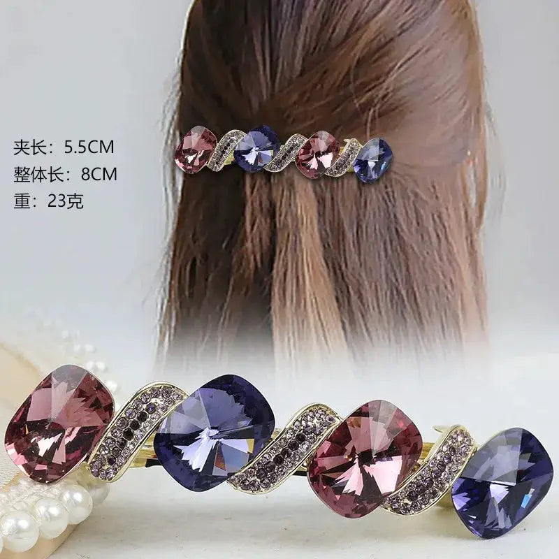 Fashion trendy Large spring hair clips accessories for women clip with a high-end feel and a ponytail hairpin girls hair pin BAZAARHUBO