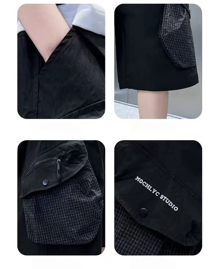 Kids Teenage Casual Baggy Shorts Quick Dry 5 Point Pants Summer Boys Sporty Shorts Pockets Trousers for Kids Clothing