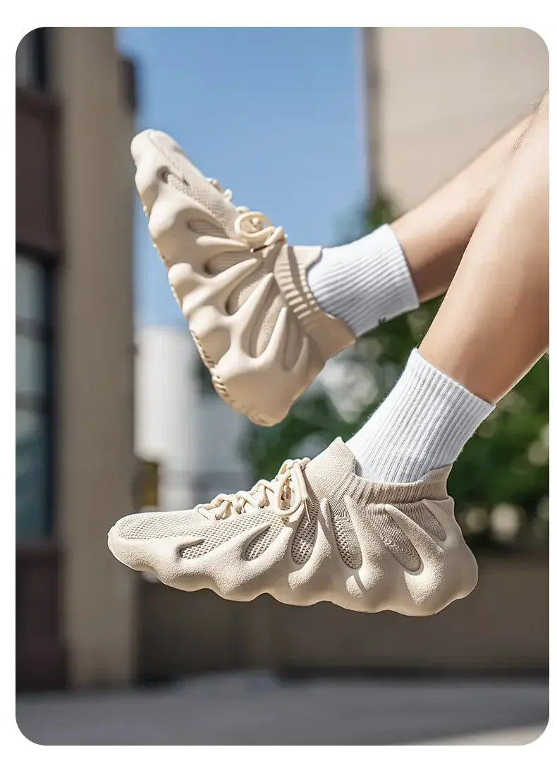 Men Sports Running Jogging Shoes Summer Casual Sneakers Outdoor Breathable Mesh For Women Light Shock-absorption Black Tennis