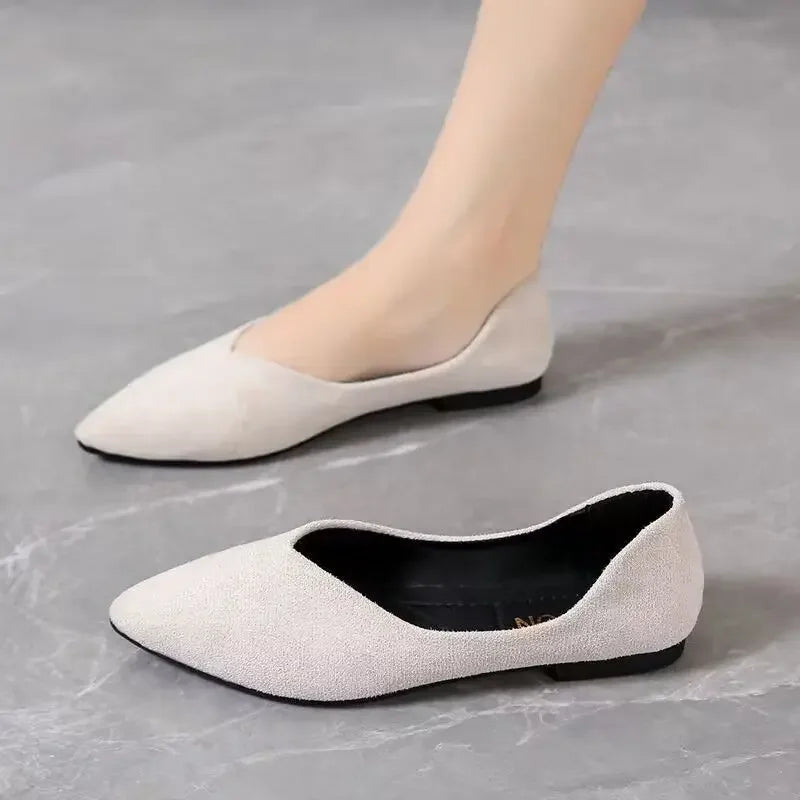 New Spring and Autumn Style Fashionable Comfortable and Versatile Women Shoes Casual Simple Wear-resistant Flat Bottom Bow Shoes