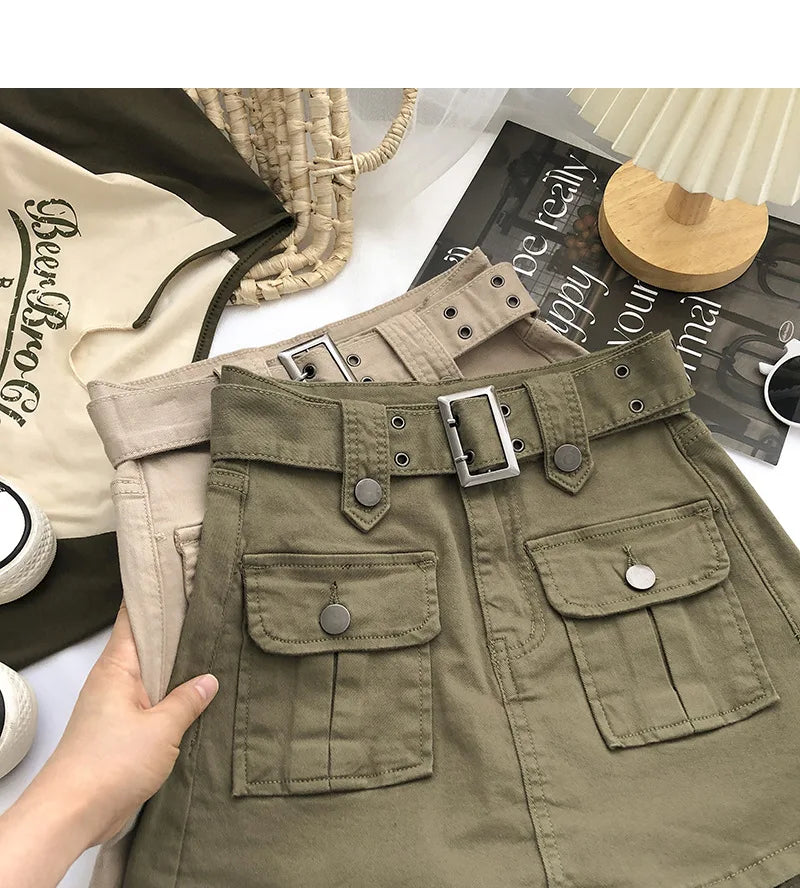 Design Sense Denim Skirt Pants Women's 2026 Summer Korean Version Hip Skirt