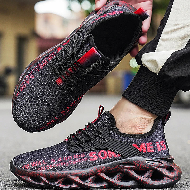 Men’s Sneakers Comfortable Breathable Platform Shoes Man Running Shoes Breathable Comfortable Fashion Walking Sneakers