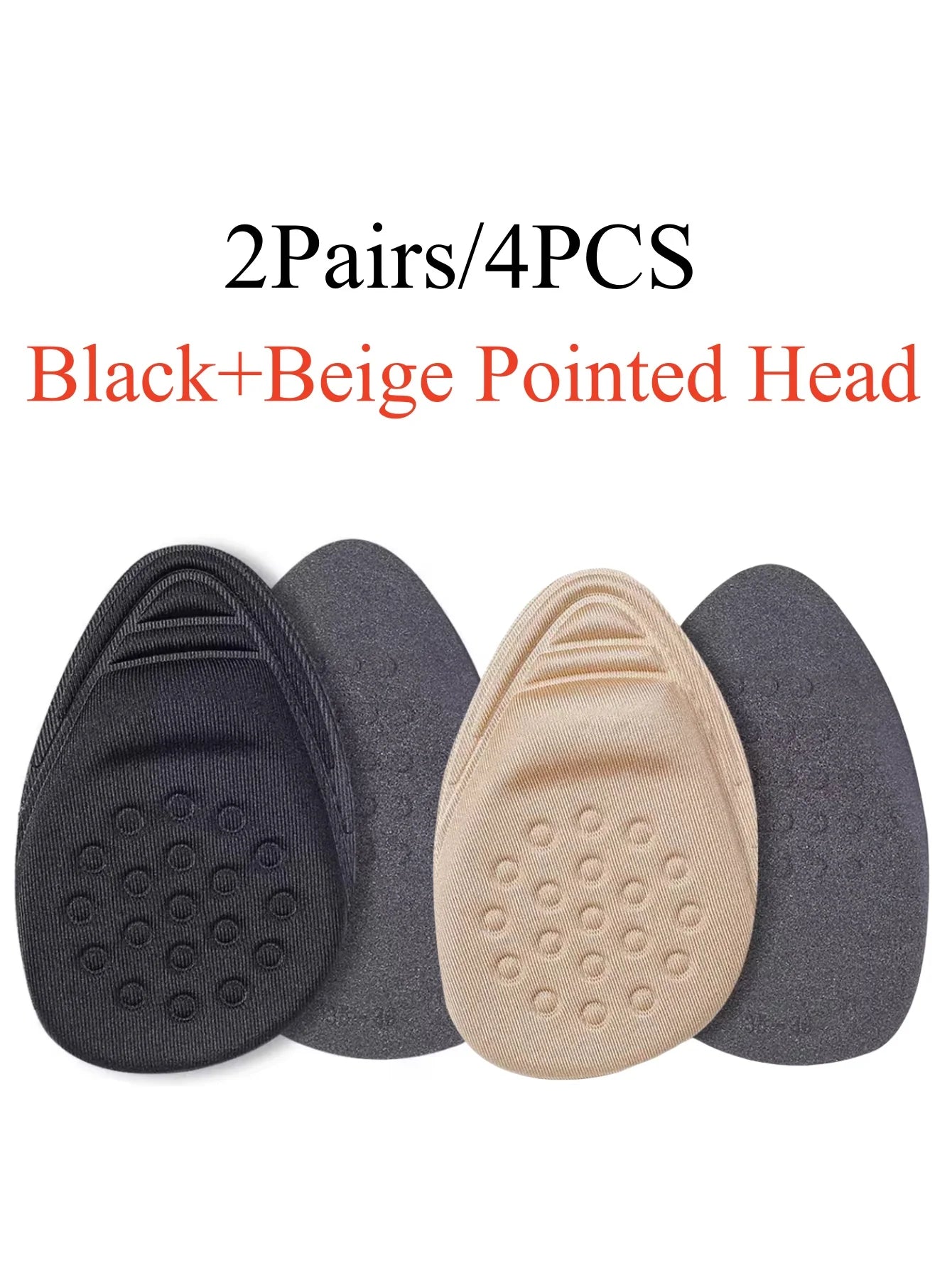 Half Insoles for Shoes Inserts Forefoot Insert Non-slip Sole Cushion Reduce Shoe Size Filler High Heels Pain Relief Shoe Pads