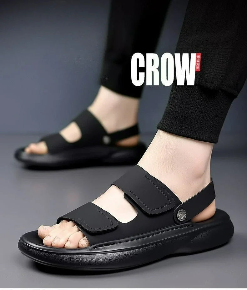 2026 New Men Sandals Casual Breathable Soft Sole Non-Slip Outdoor Fashion Beach Shoes Travel Slippers