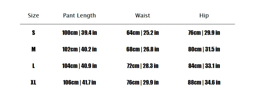 Fleece women’s leggings by Bazaarhubo: size chart for S–XL with pant length, waist, hip measurements.