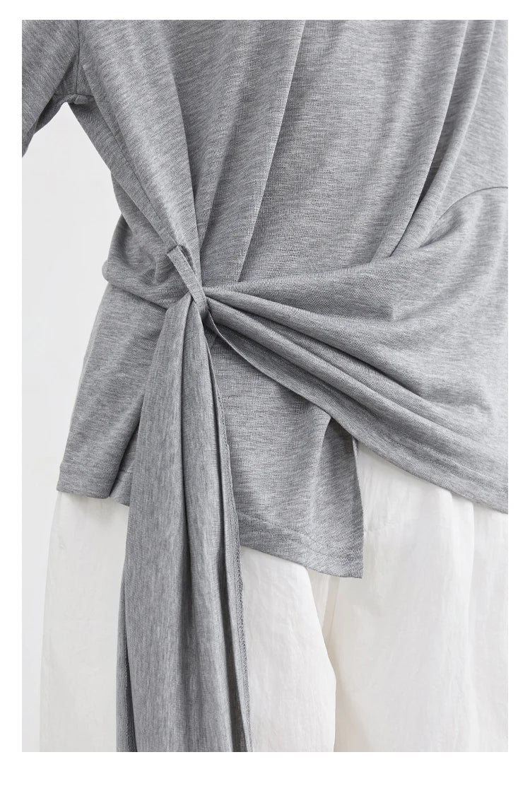 CHIC VEN Fashion Women's Pullovers Tees O Neck New Loose Solid Long Sleeve Female T-shirt Thin Female Top Spring Autumn 2025