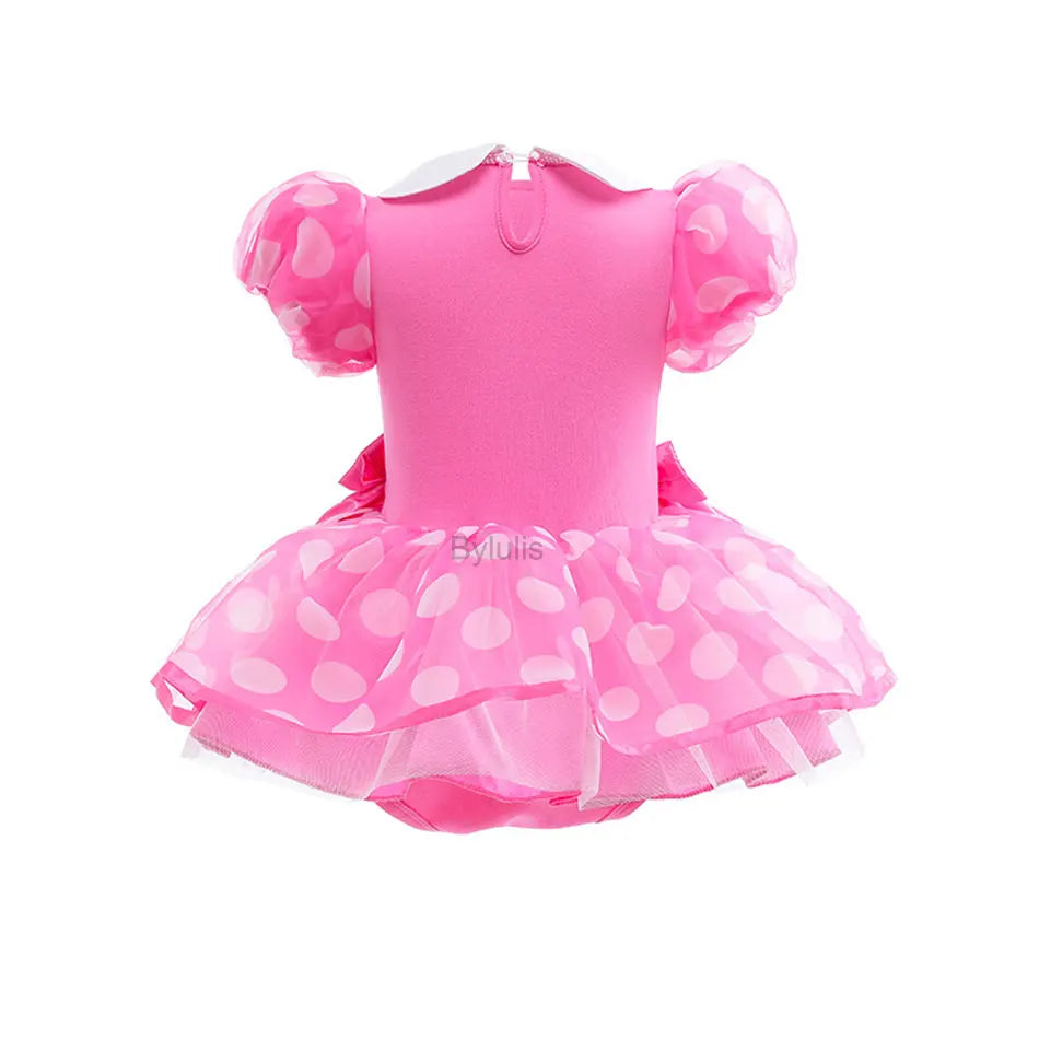 Baby Girls Costumes Kid Romper Tutu Dress with Headband Infant Baby Girl Princess Alice Clothes Aurora Belle Dress Party Costume