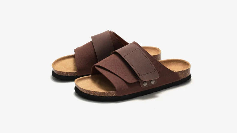 Wmen's Cork slippers casual breathable comfort sandals summer flip flops beach Muller outdoor fashion men‘s shoes
