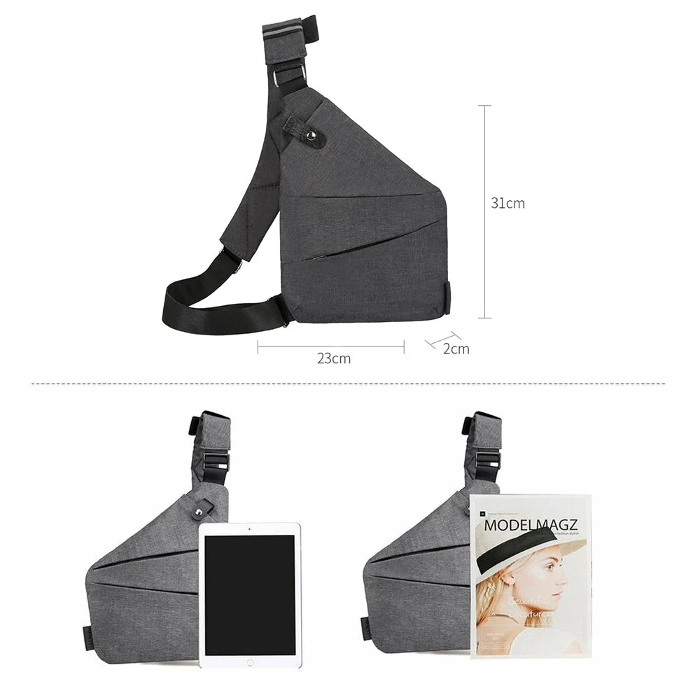 New Multifunction Chest Bags Anti Theft Single Crossobdy Bags for Men Waterproof Male Cross Body Messenger Bag Fanny Pack Sac