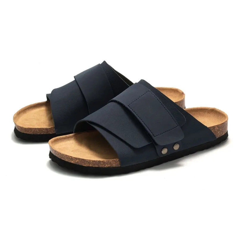 Wmen's Cork slippers casual breathable comfort sandals summer flip flops beach Muller outdoor fashion men‘s shoes