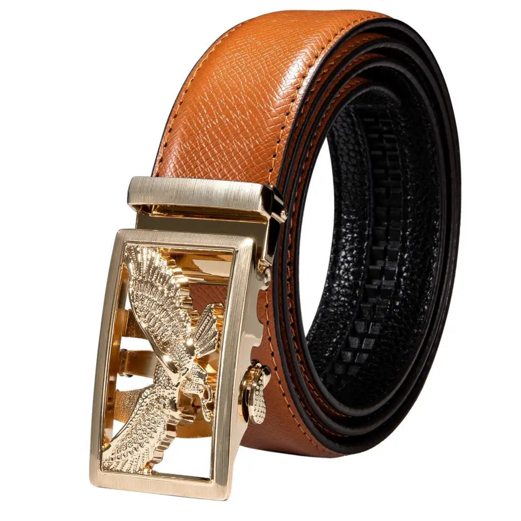 High Quality Mens Belts Black Brown Blue White Green Leather Straps Casual Gold Automatic Buckles Waistband Belt for Men Wedding BAZAARHUBO