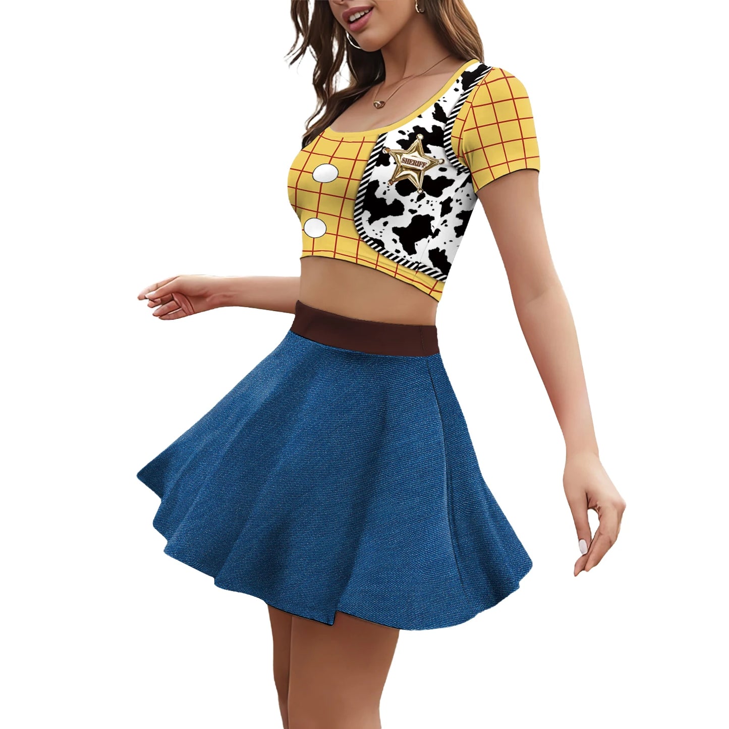 Woody Cosplay Costume Men Boys Jumpsuit Halloween Family Matching Outfits Carnival Party Cowboy Jessie Women Fancy Dress