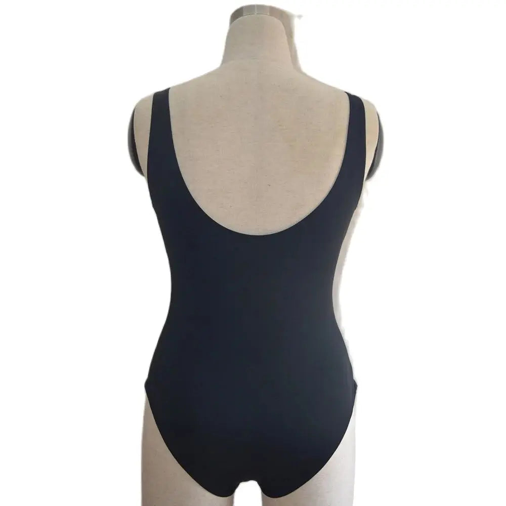 A Backless Swimsuit for Women's Sexy Bodysuit Beach Outfit Pushed Up Beach Swimwear