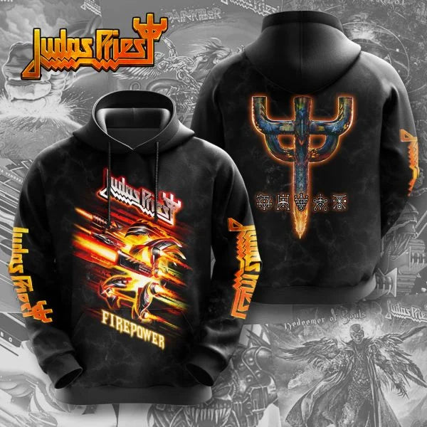 Hot Rock Judas Priest Band 3d Print Hoodie Men Women Fashion Hip Hop Hoodie Sweatshirt Women Sweats Men Clothes Unisex Tracksuit