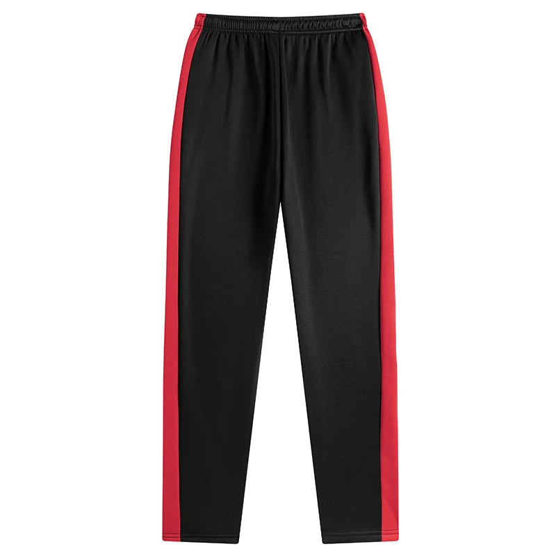 Mens Athletic Workout Running Jogging Sweatpants Fall Winter Warm Cozy Joggers Pants Colorblock Patchwork Trousers Activewear
