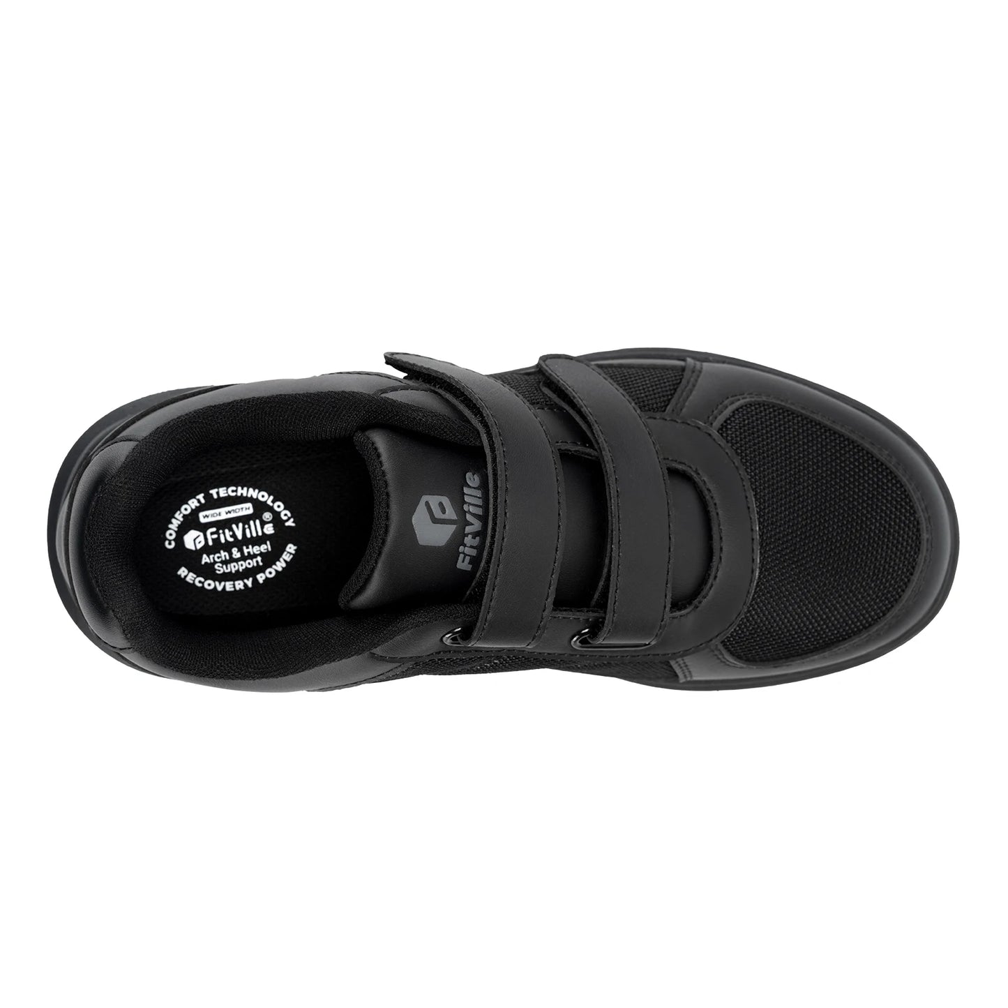 FitVille Mens Diabetic Shoes Extra Wide Width Diabetic Shoes for Men for Neuropathy Swollen Feet Shoes Pain Relief with Closure
