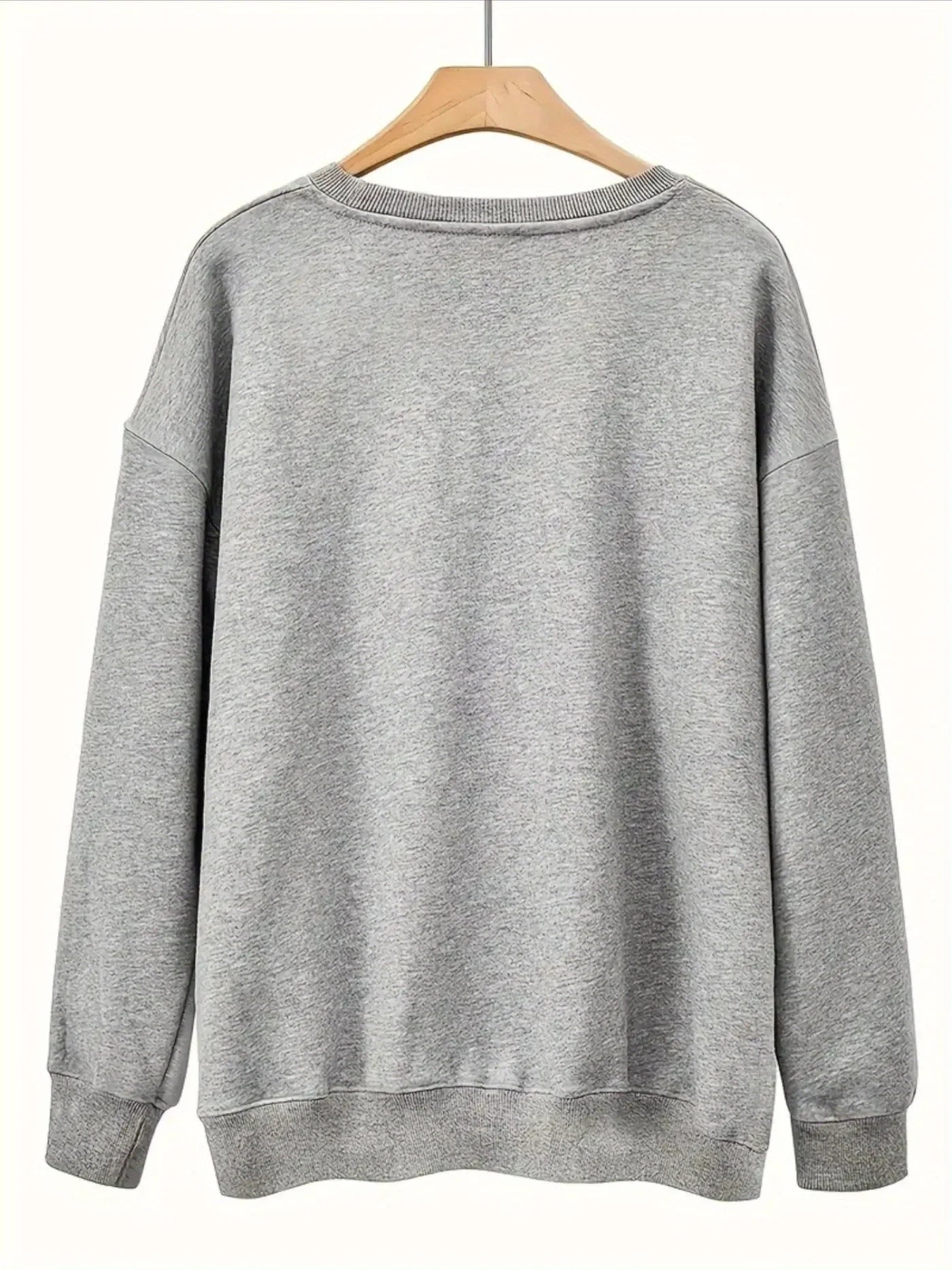 Women's Casual Blackcat Print Pullover Sweatshirt Geometric Design Long Sleeve Round Neck Machine Washable Regular Fit for Autum