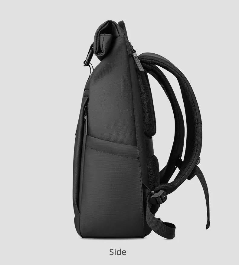 Heroic Knight Rolltop Laptop Backpack Expandable Water-Resistant Compartment Work Men's Stylish Backpack Casual Travel Backpack