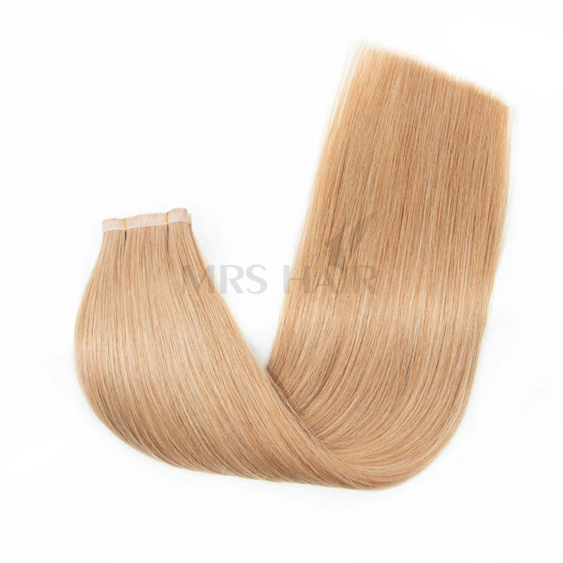 Long Flat Weft Invisible Tape Bundles Human Hair PU Skin Weft Hair Extension Injected Seamless & Glueless Tape On Hair Weft
