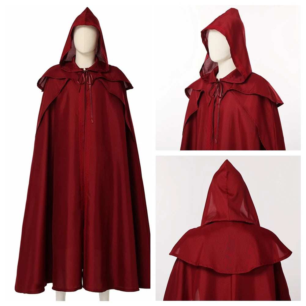 Medieval Vintage Hooded Loose Black Cloak Coats Windproof Trench Chic Winter Long Cape Poncho Gothic Men Women