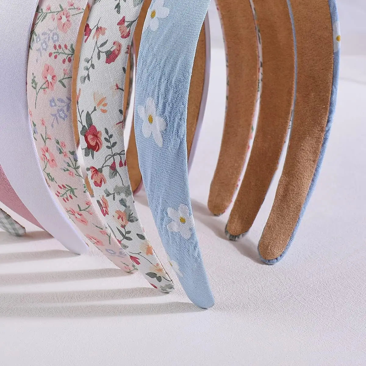 7Pcs Fashion Women Hair Band Floral Print Headbands Girls Simple Hairband Printed Hair Hoop Female Hair Accessories Headwear BAZAARHUBO