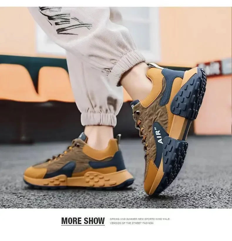 Hot Sale Men's Running Shoes High Quality Sneakers Fashion  Breathable Mens Vulcanized Shoes Outdoor Platform Men Casual Shoes
