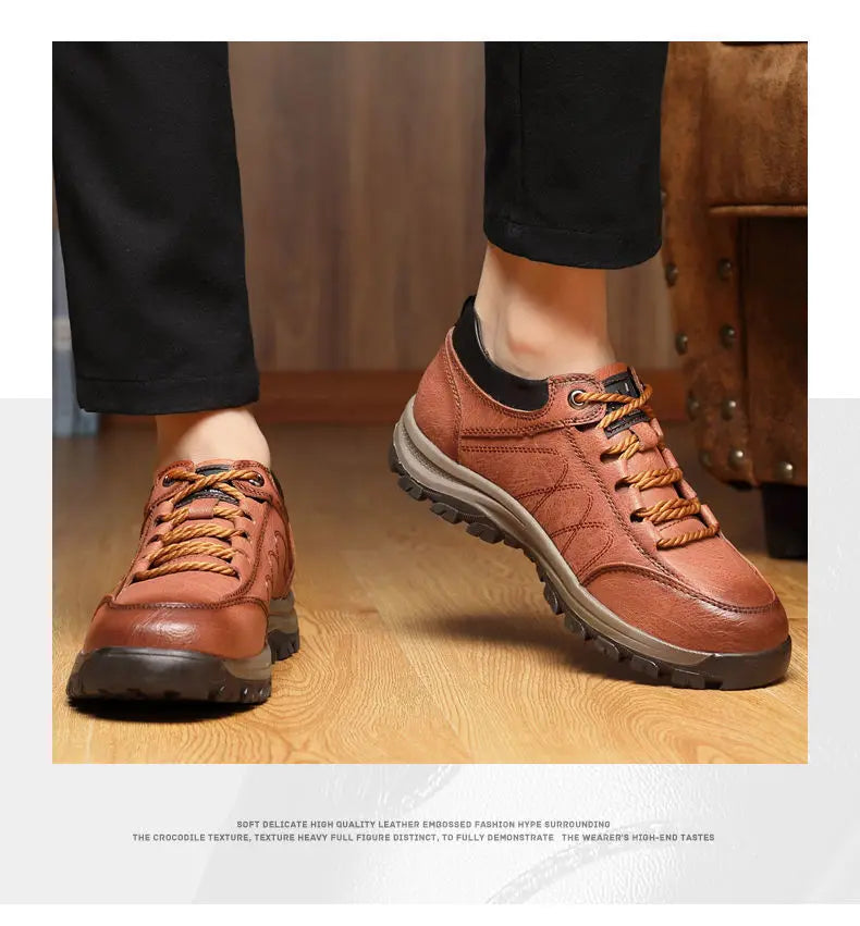 Men's Outdoor Leisure Shoes Mountaineering Fashion Sports Shoes Anti Slip Lightweight Shoes Comfortable Men Sneakers