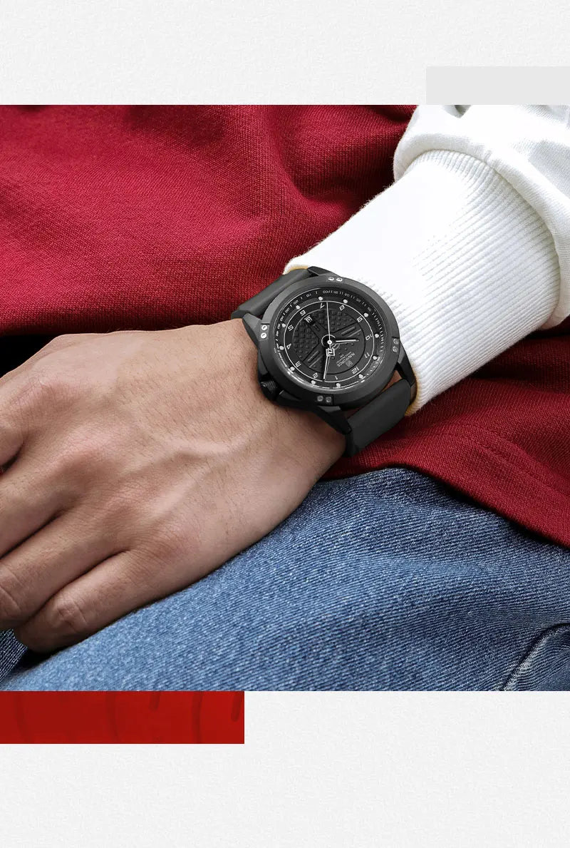 NAVIFORCE Trend Quartz Wristwatch Fashion Waterproof Men's Watches Sport Silicone Strap Male Luminous Clock Relogio Masculino