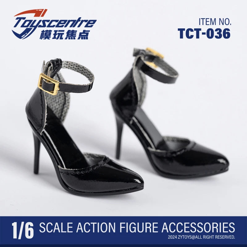 Toyscentre TCT-029 TCT-020 1/6 Female High Heels Boots Hollow Shoes Model TCT-003 4 5 6 7 8 9Fit 12'' Soldier Action Figure Body