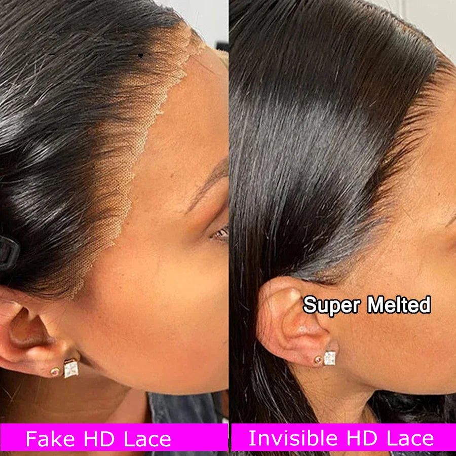 SKINLIKE Invisible HD 5x5 6X6 Lace Closure Only Melt Skin Kinky Curly Hair With 4c Kinky Hairline 13x4 13x6 HD Lace Fronta Only