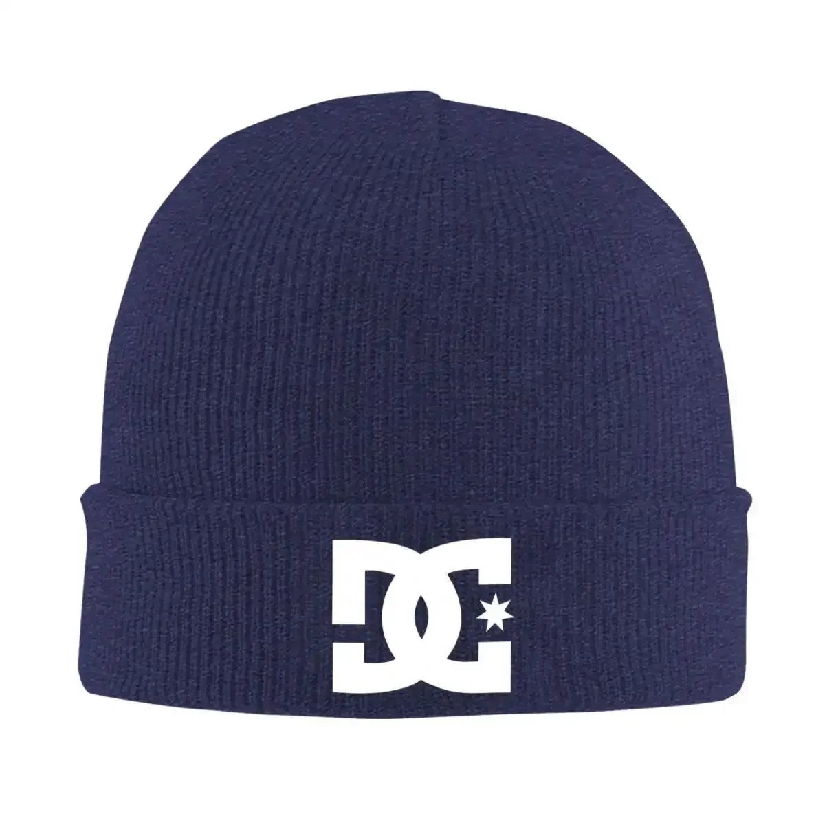 DC Shoe Co Warm Knitted Cap Fashion Bonnet Hat Autumn Winter Outdoor Beanies Hats for Unisex Adult BAZAARHUBO