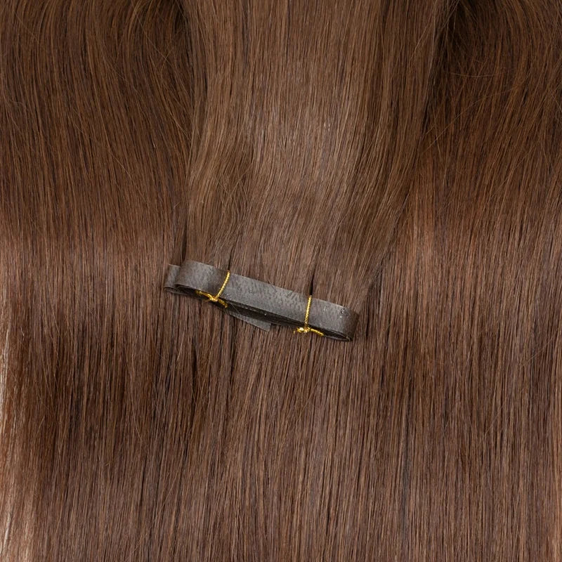 Long Flat Weft Invisible Tape Bundles Human Hair PU Skin Weft Hair Extension Injected Seamless & Glueless Tape On Hair Weft