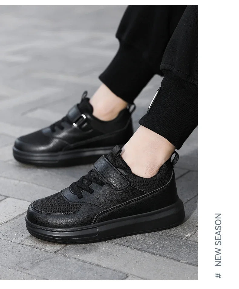 Children's Sneakers Kids Fashion Design White Non-slip Casual Shoes for Boys Girls Hook Breathable Sneakers Toddler Outdoor Shoe