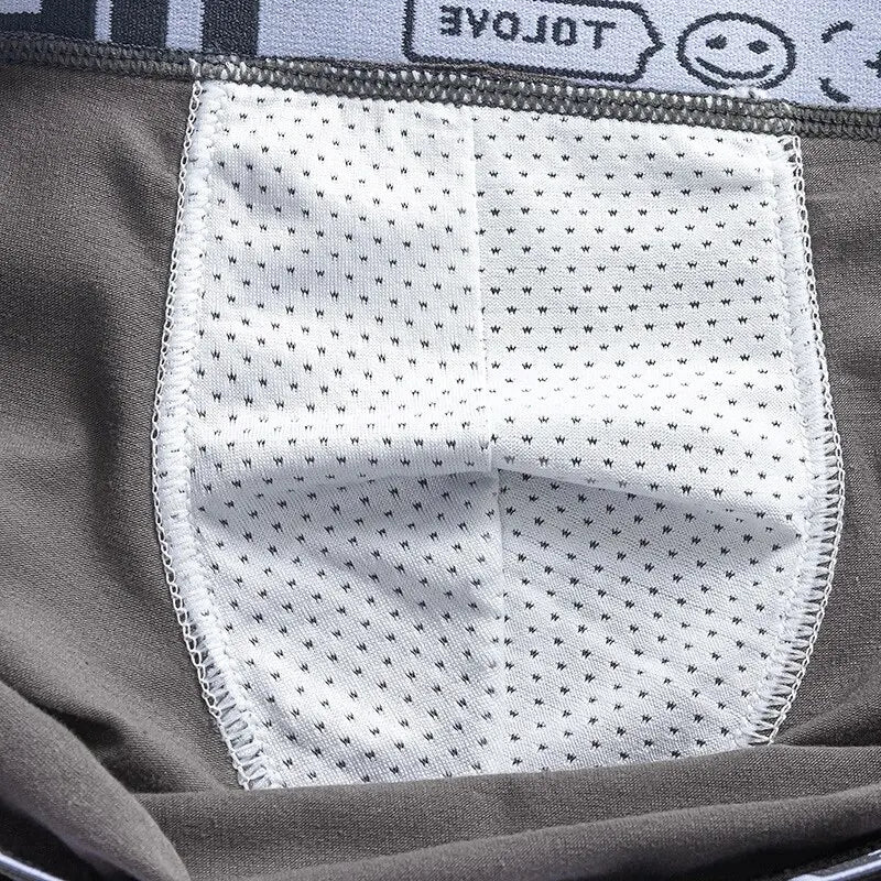 4Pcs Men's Cotton Underwear BoxerShorts Man Panties Mens Boxers Breathable U Convex Comfort Male Underpants Sexy Male Boxers