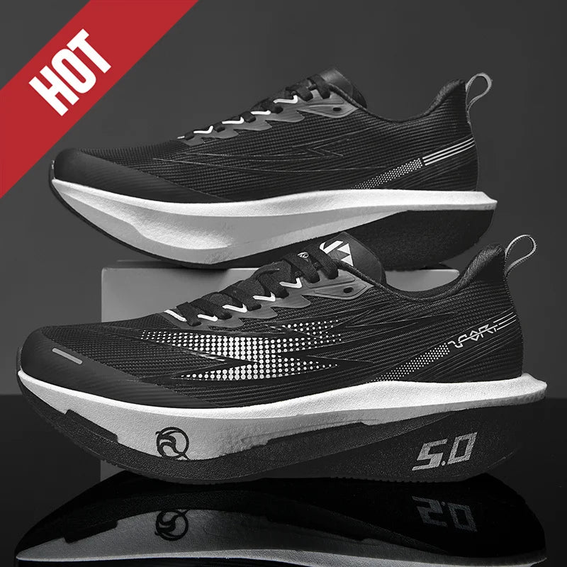 Running Shoes Carbon Board Speciality Marathon Men Sports Breathable Lightweight Women's Comfortable Athletic Nonskid Sneakers