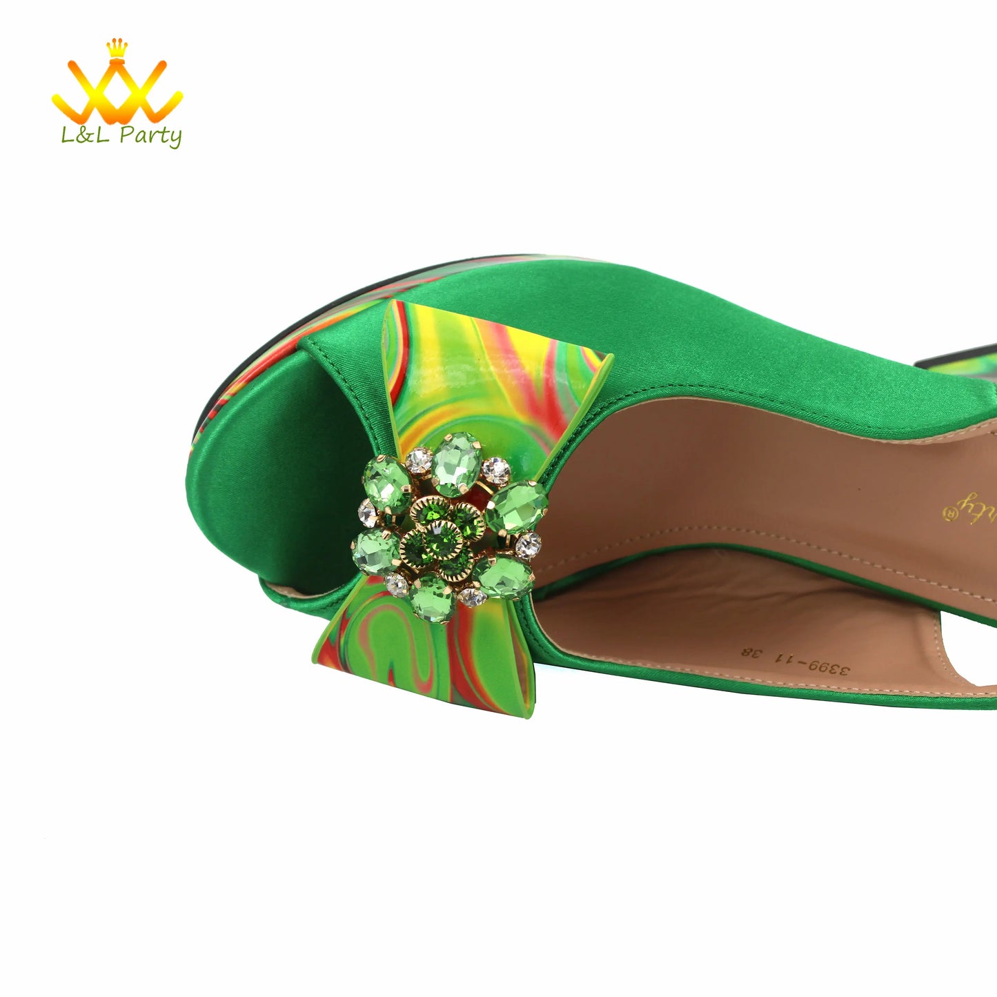 Coffee Color INS Hot Sale New Arrivals 2024 Italian Design Shoes Matching Bag Set Super High Heels Pumps for Garden Party