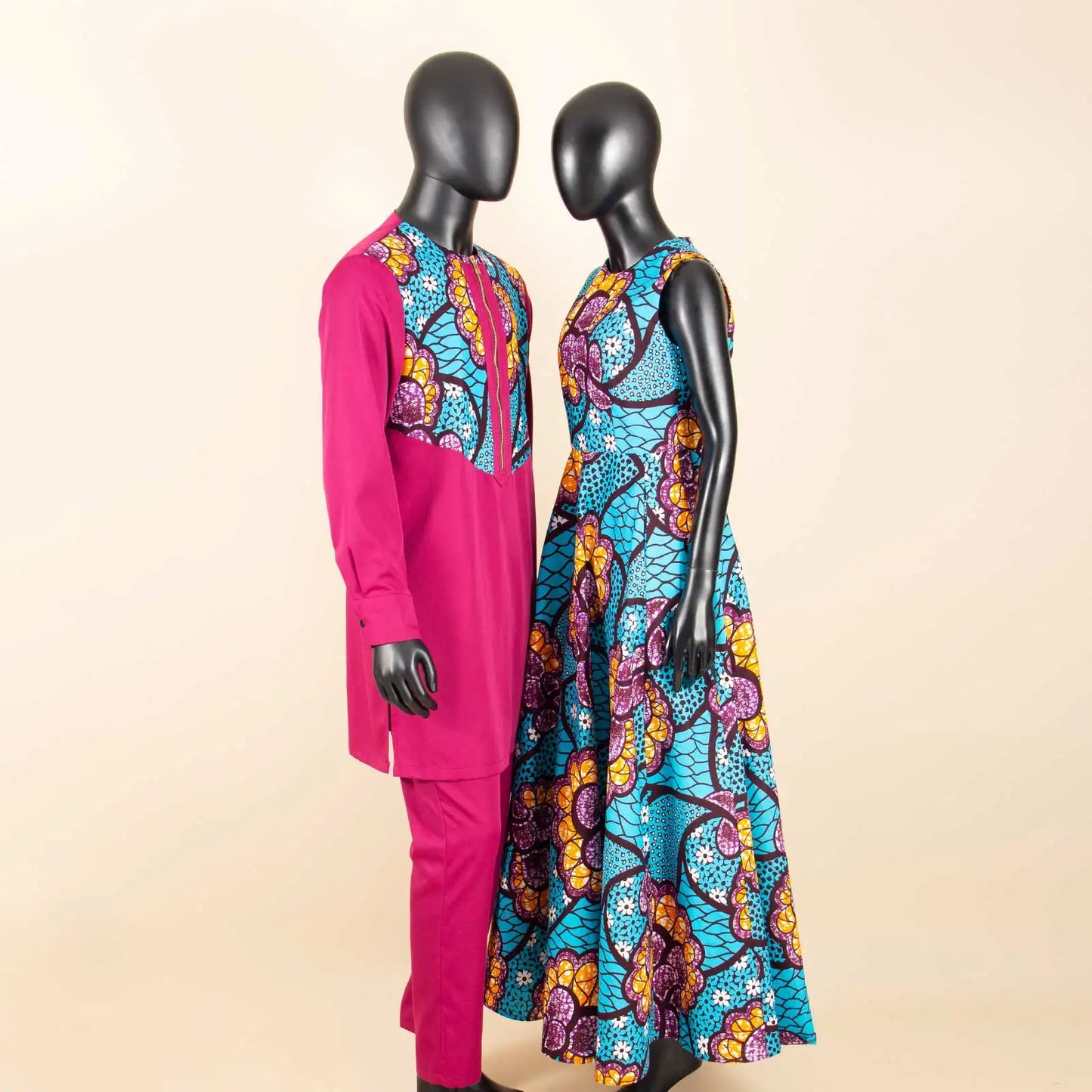 African Dresses for Women Matching Couple Outfits Bazin Riche Men Top and Pant Sets Dashiki Outwear for Party Vestidos Y23C067